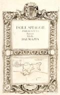 CORONELLI, VINCENZO MARIA: FRONT PAGE OF THE ISOLARIO WITH A PLAN OF TROGIR 